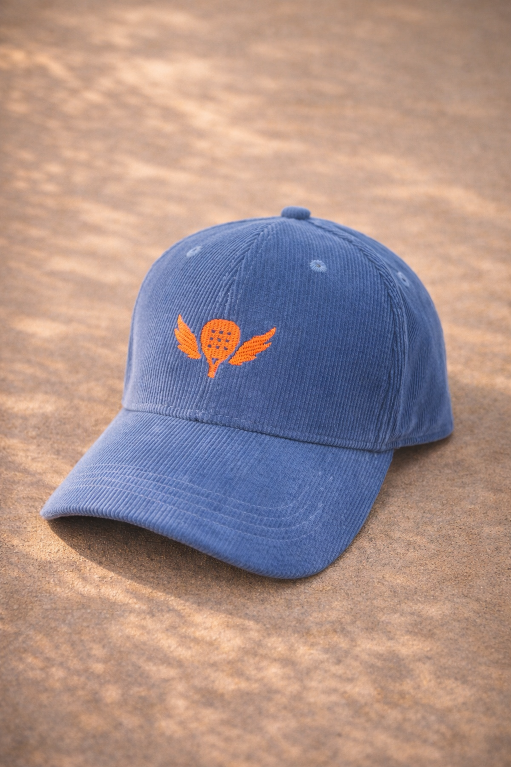 The Winged Padel Organic Cord Court Cap