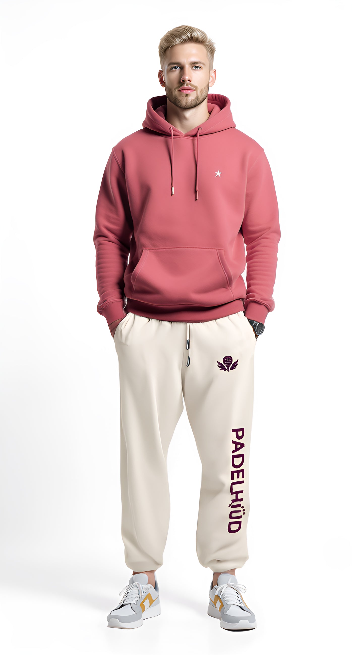 Padel Court- to - Cafe Joggers - Burgundy