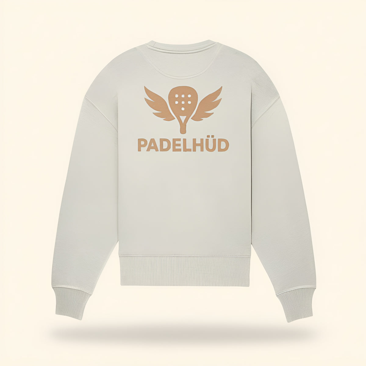 The Padel Queen Sweat in cream, front view | The Hud