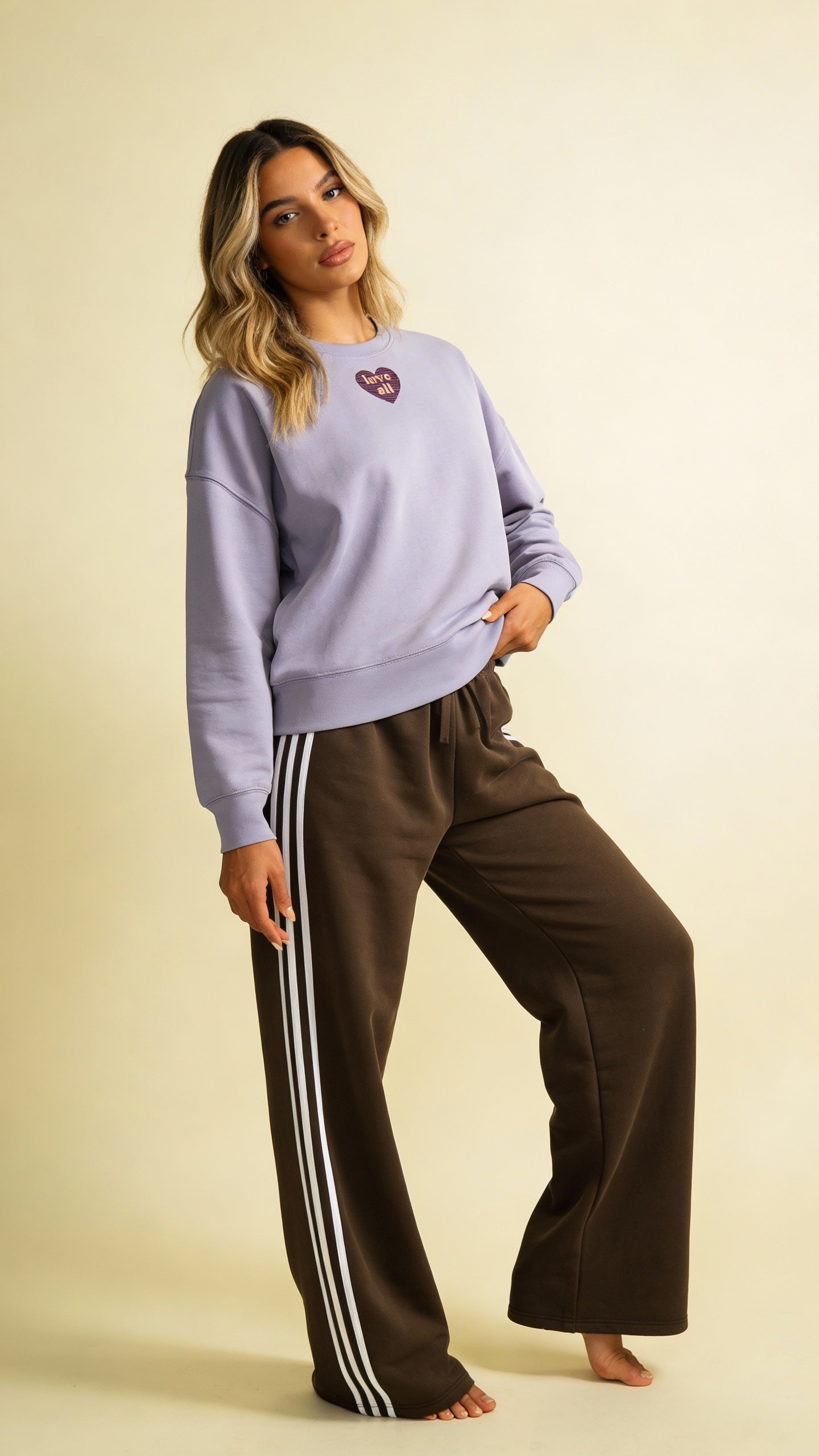 Love All Cropped Cozy Court Sweat