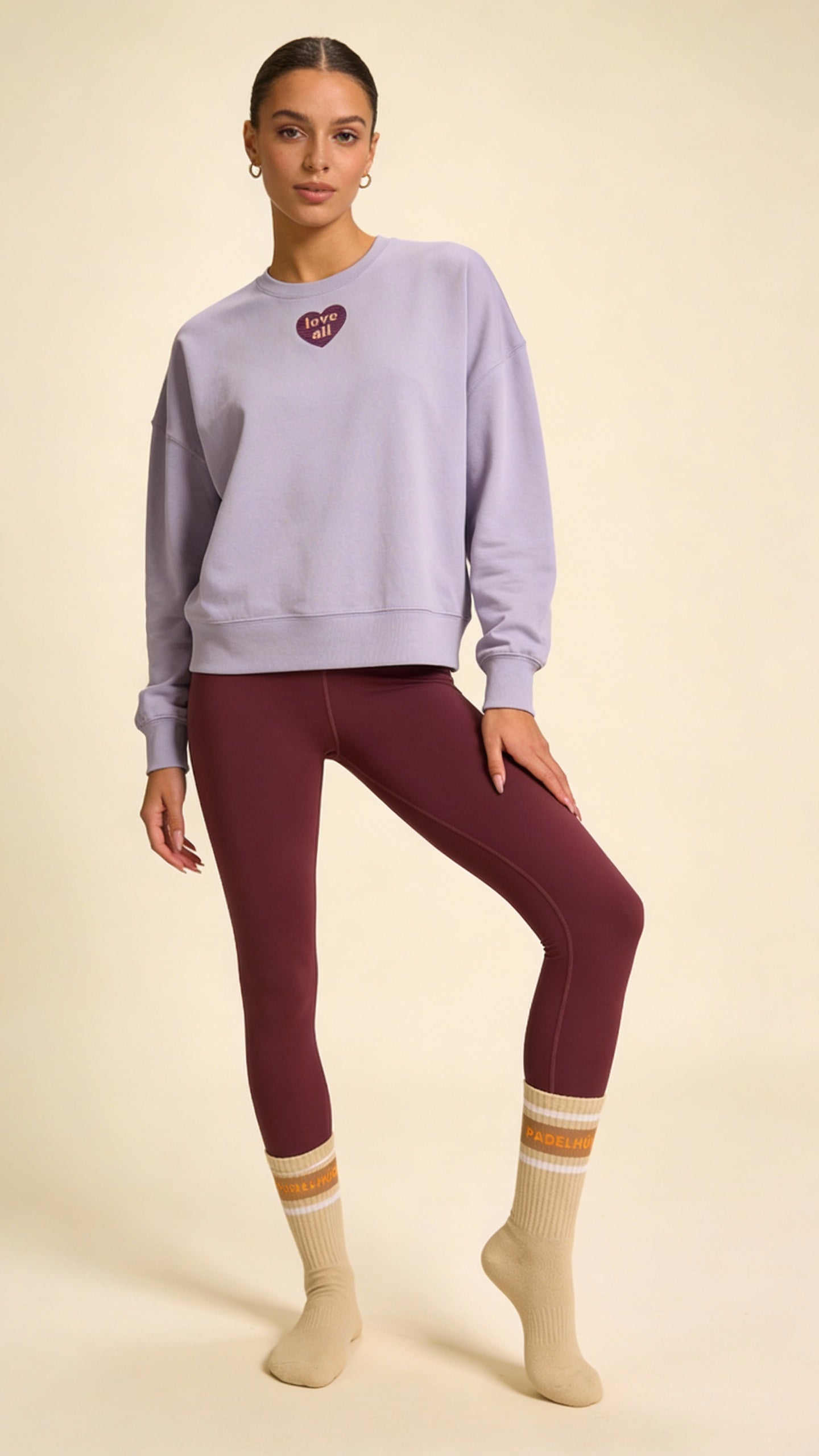 Love All Cropped Cozy Court Sweat