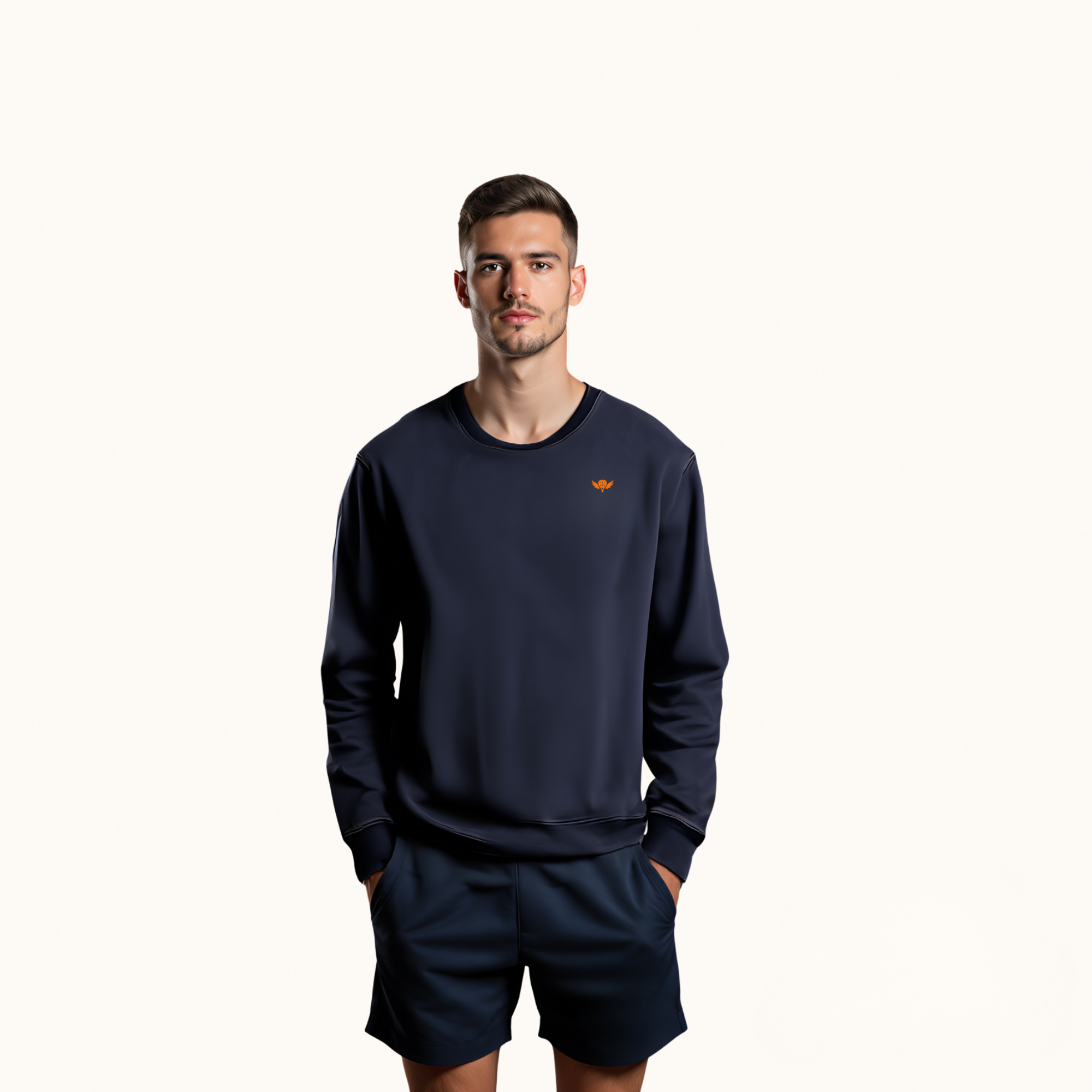 The Matcha Padel Sweatshirt – Orange Crest Logo
