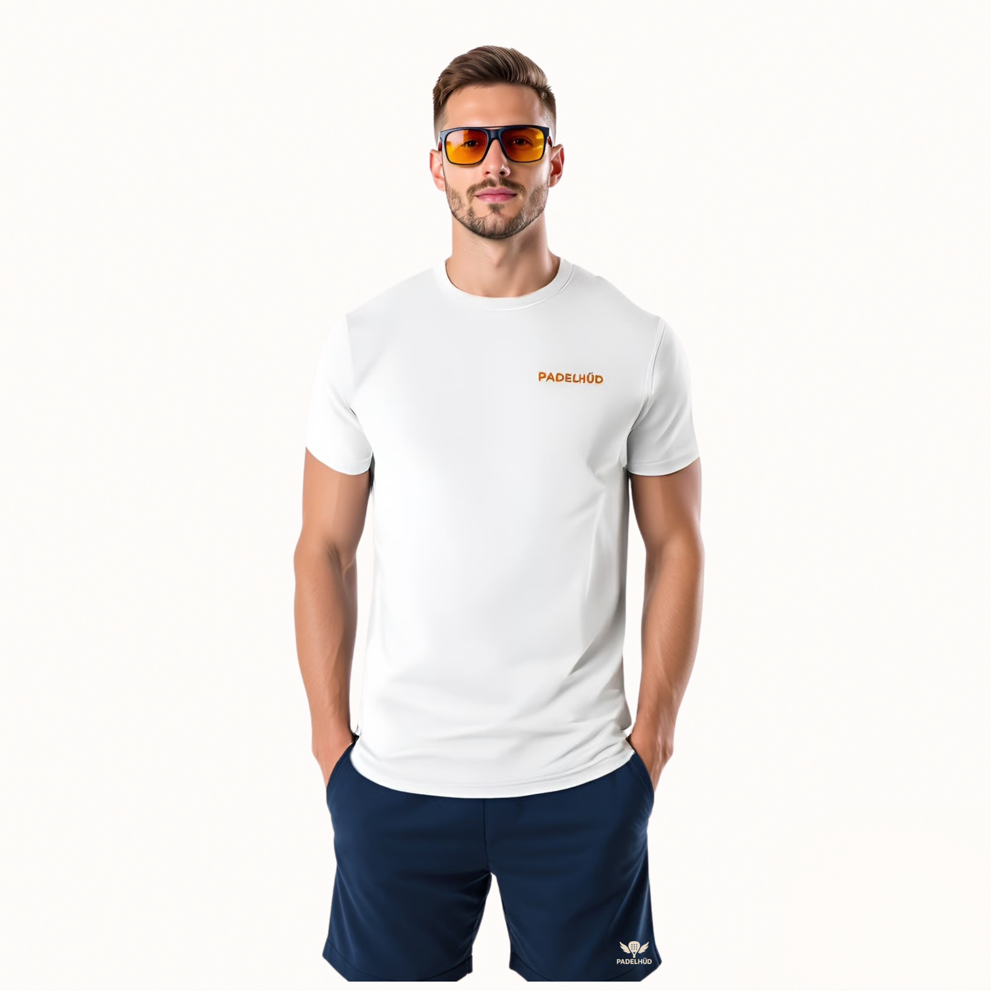 The Match Padel Short in Navy and White