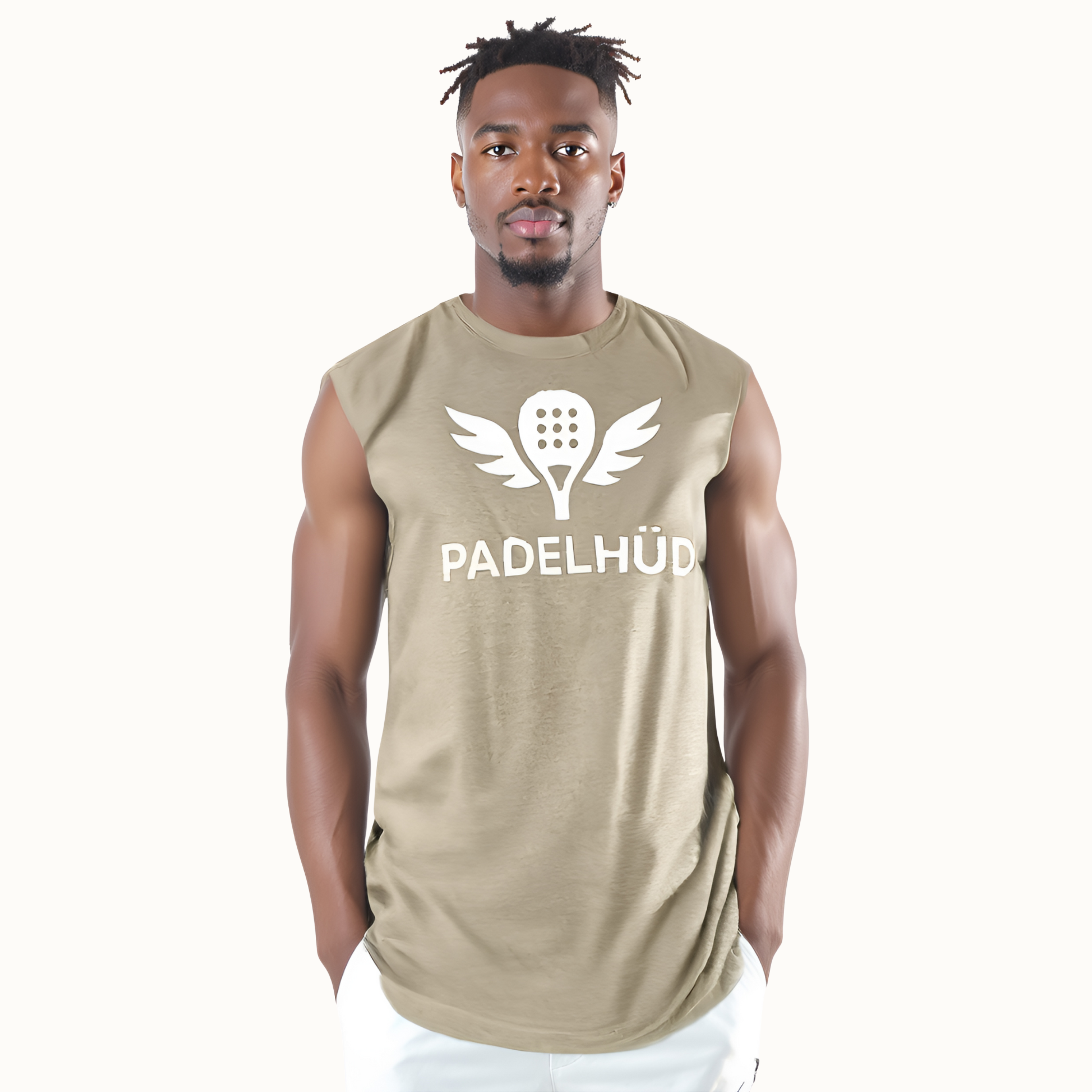 The Sunserve Padel Tank – Faded Cream | Heatwave Drop