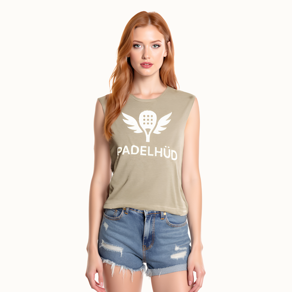 The Sunserve Padel Tank – Faded Cream | Heatwave Drop