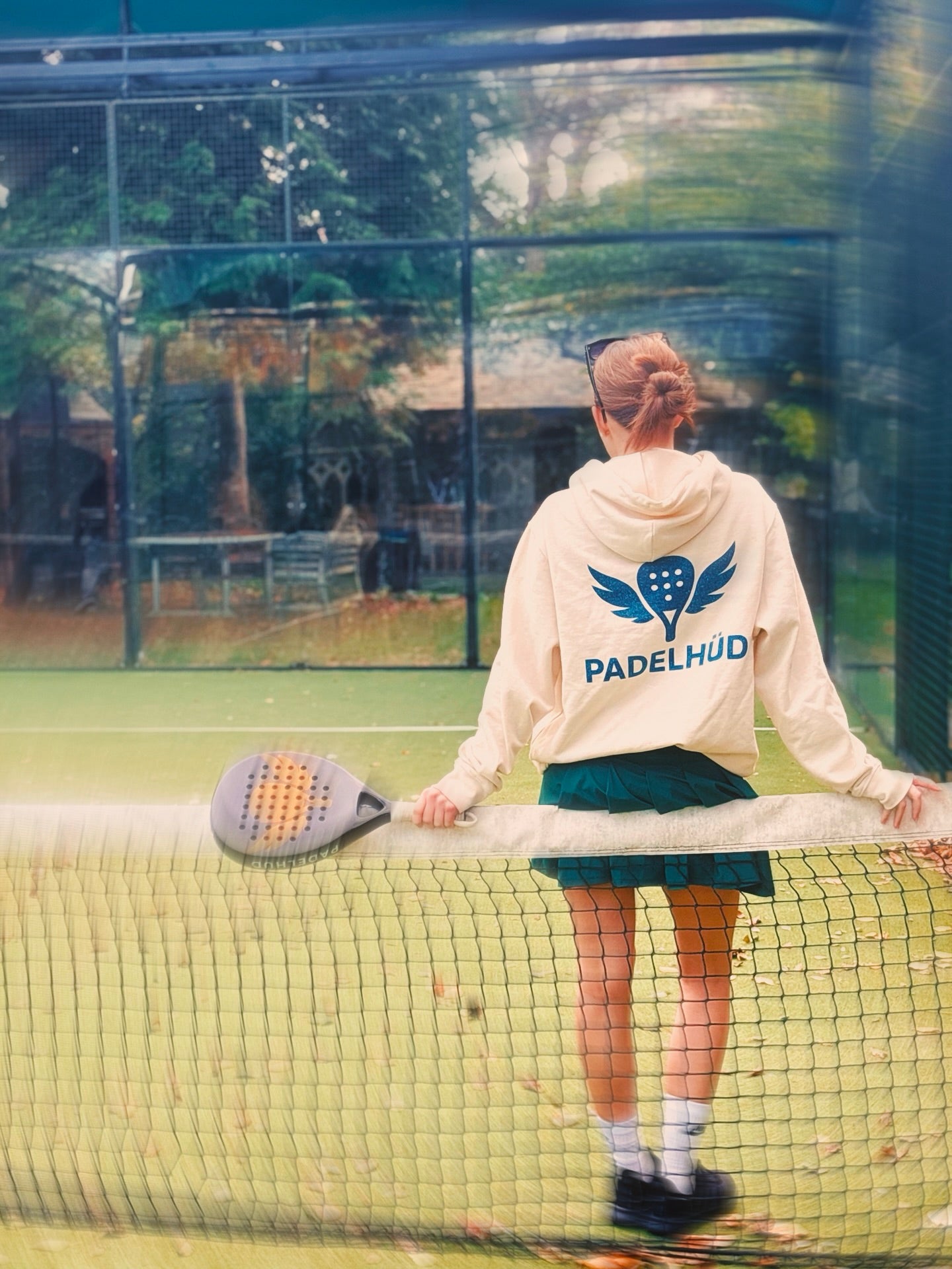 Le Smash Organic Hoodie - Blue embroidery