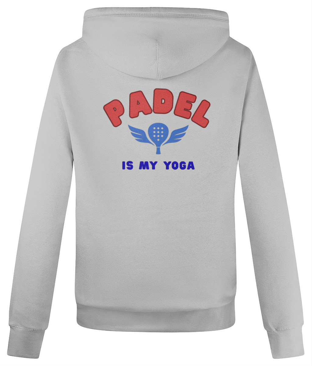 'Padel Is My Yoga' Cozy Cross Neck Padel Hoodie