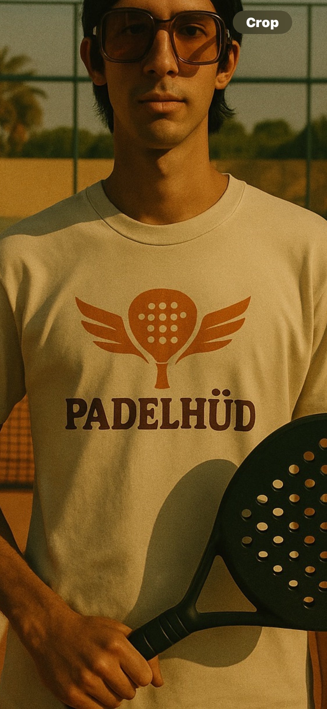 Le Smash Anglais Padel Retro Tee - 100% organic cotton
