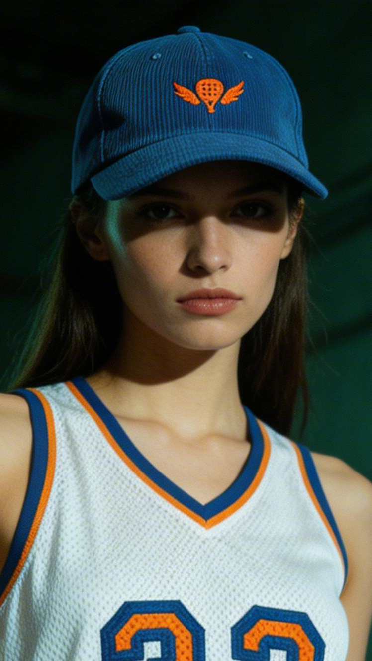 The Winged Padel Organic Cord Court Cap
