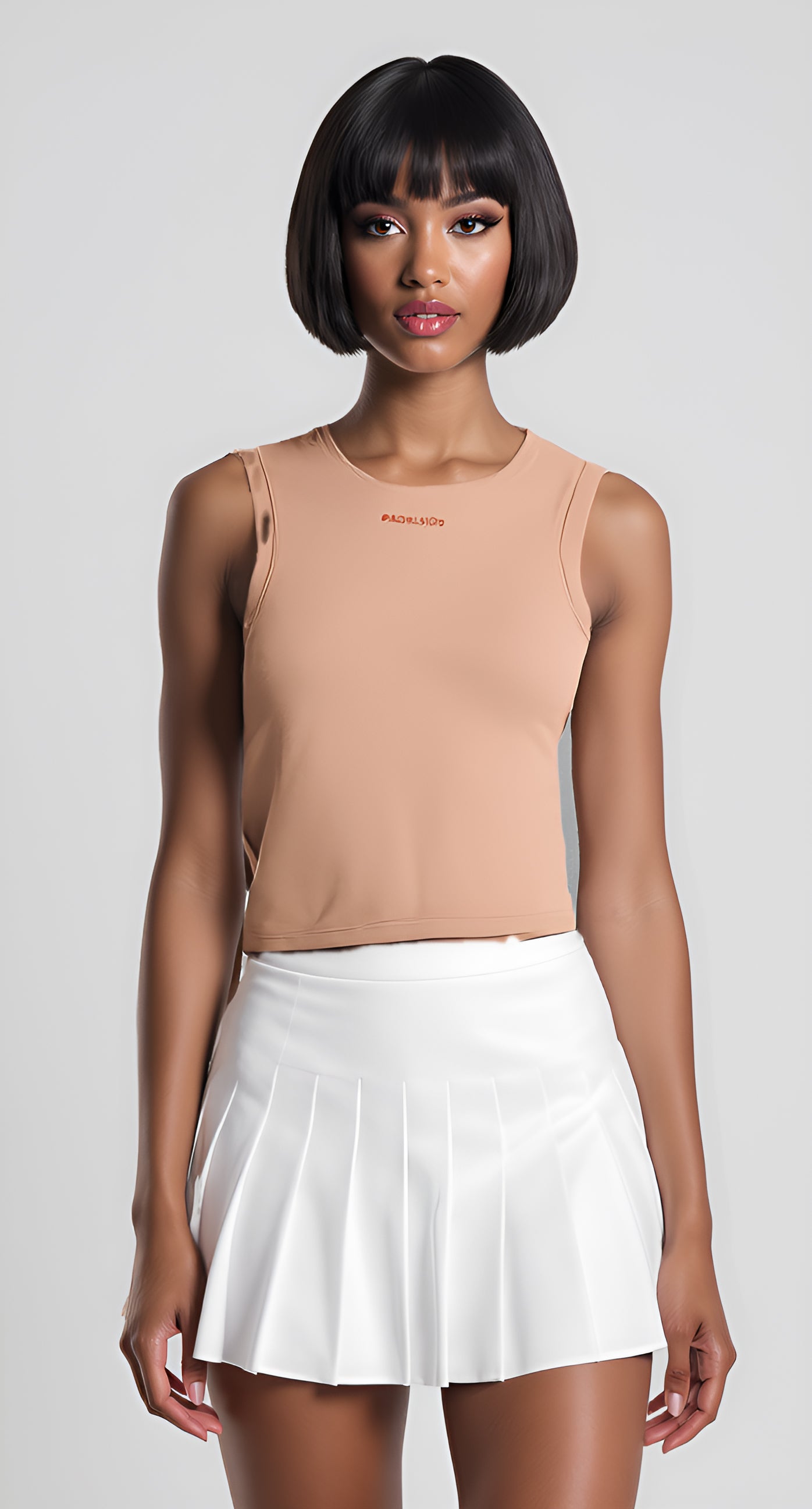 Padelhüd Heritage Tank – Rust Orange Logo