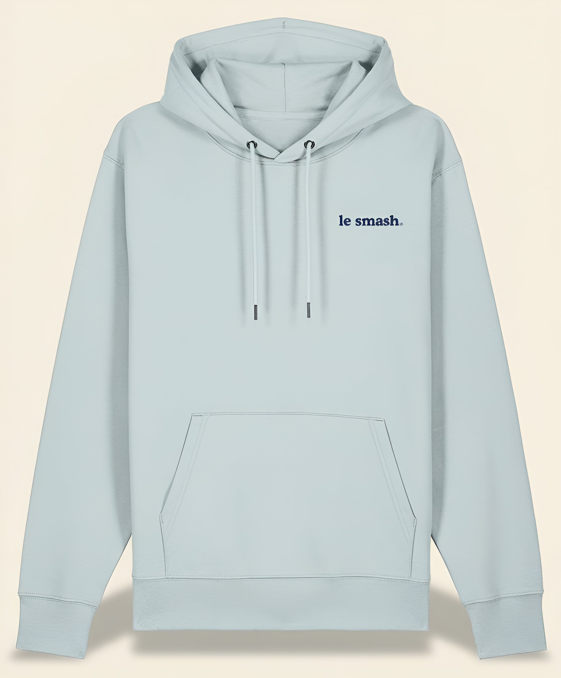 Le Smash Organic Hoodie - Blue embroidery