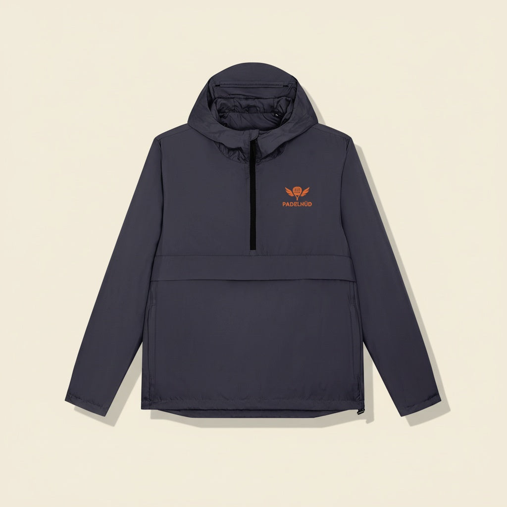 The Rally Shell Sustainable Waterproof Padel Hoodie - THE WOODIE - Navy
