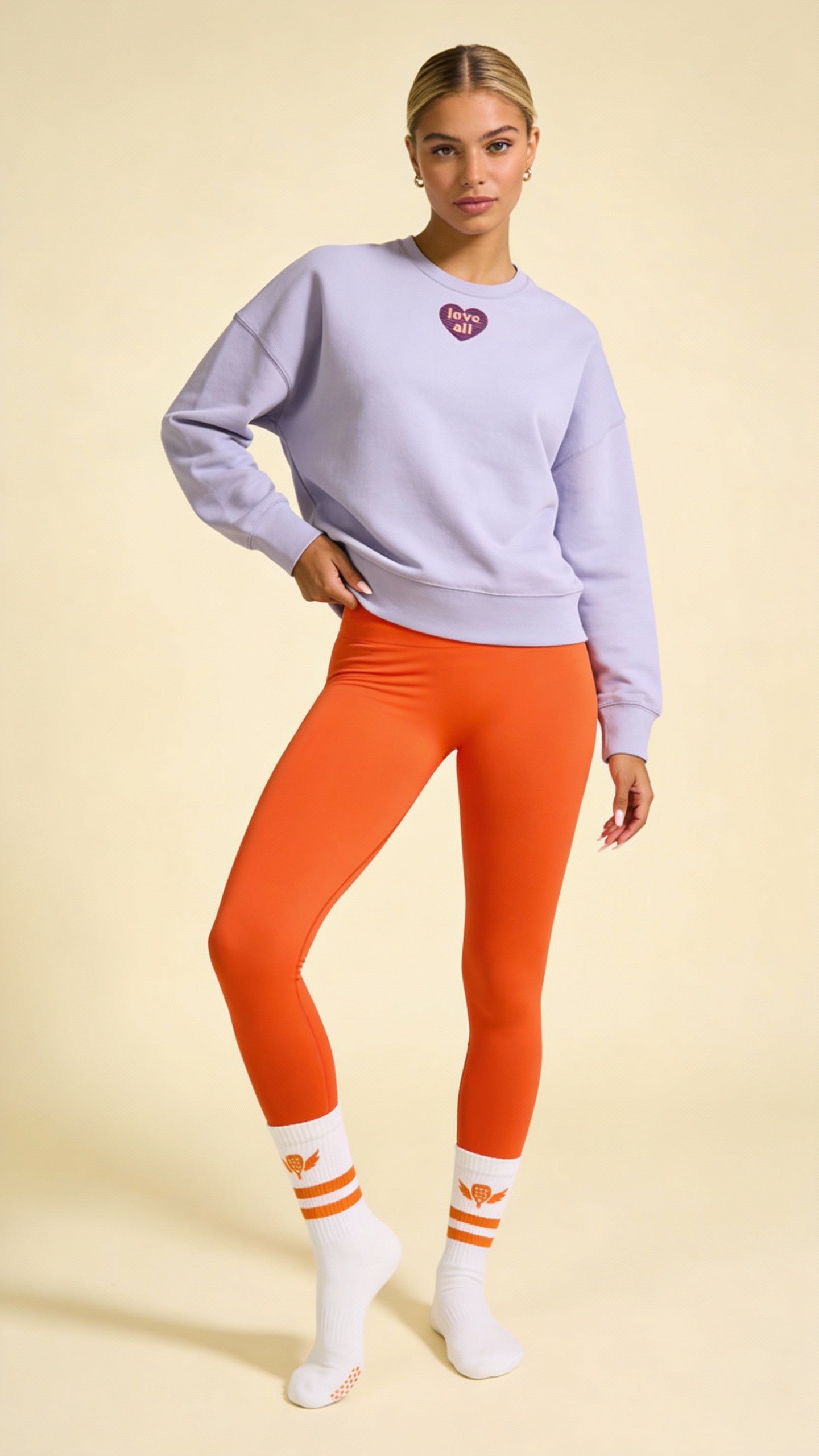 Love All Cropped Cozy Court Sweat