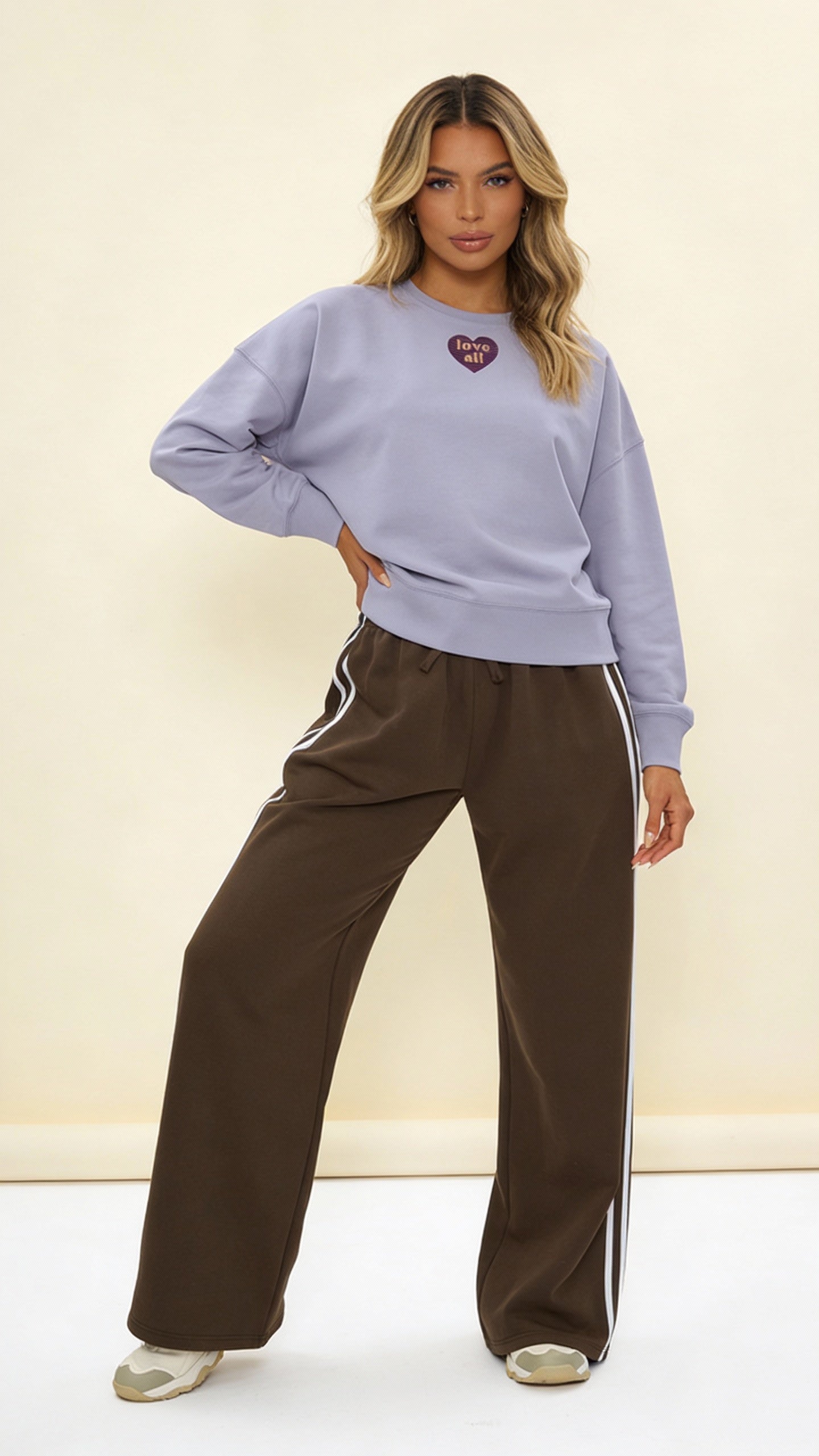 Love All Cropped Cozy Court Sweat
