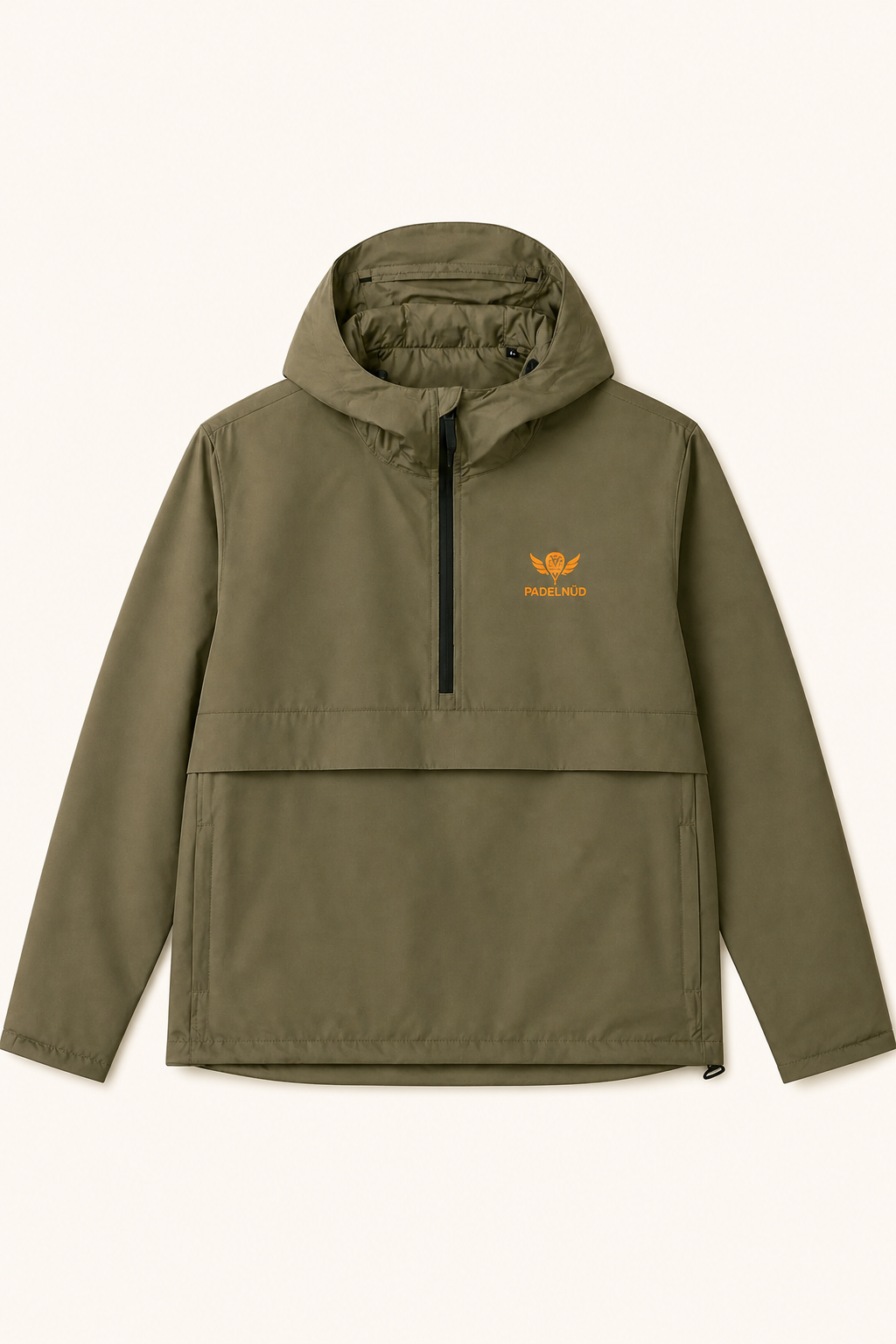The Woodie - The Rally Shell Sustainable Waterproof Padel Hoodie - THE WOODIE - Khaki