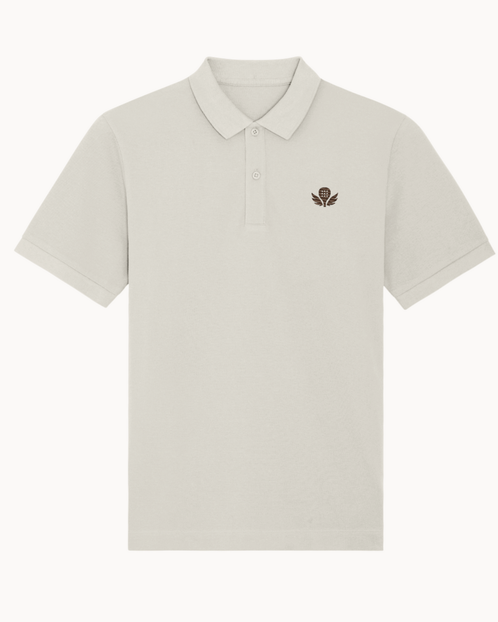 Padelhüd Men's Organic Cotton Polo - Burgundy Crest