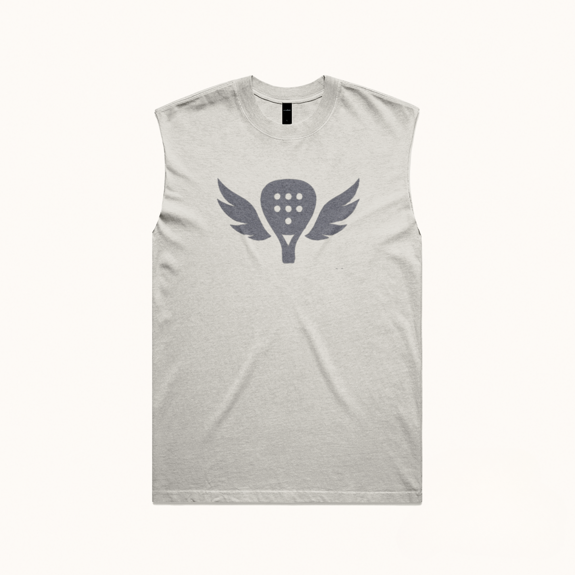 The Faded Serve Tank – Mottled Navy | Logo Only