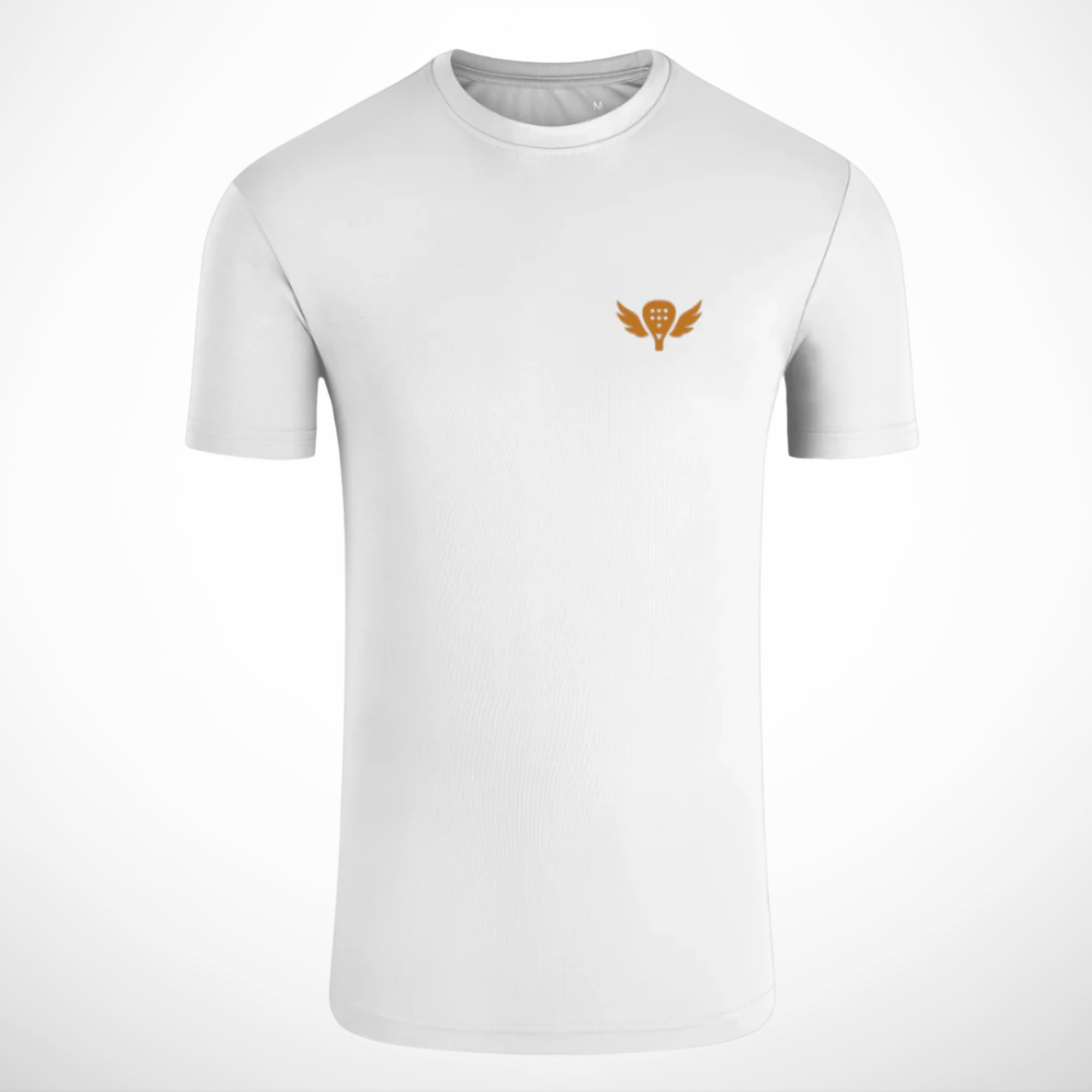 The Launch Dri-play Padel Tee – with Burnt Orange Crest